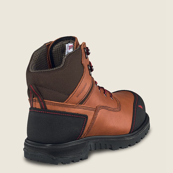 Safety Støvler Herre - Red Wing Brnr Xp - 6-Inch Waterproof Toe - Brune/Sort - WCSJLN-836